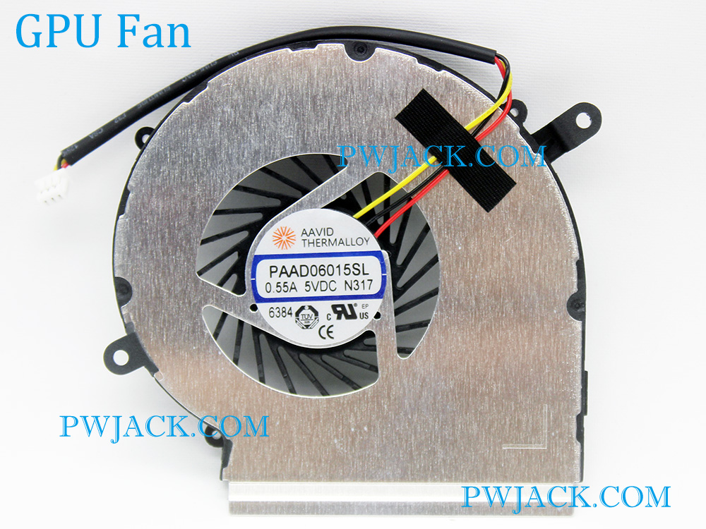 (image for) CPU GPU Fan for MSI GE72 GL72 GP72 PE70 WE72 6QC 6QD 6QE 6QF 6QL 7QF 7RJ 7RJX MS-1794 MS-1795